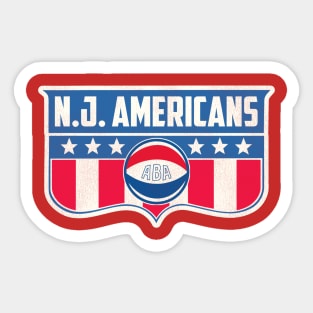 Defunct New Jersey Americans Basketball Sticker